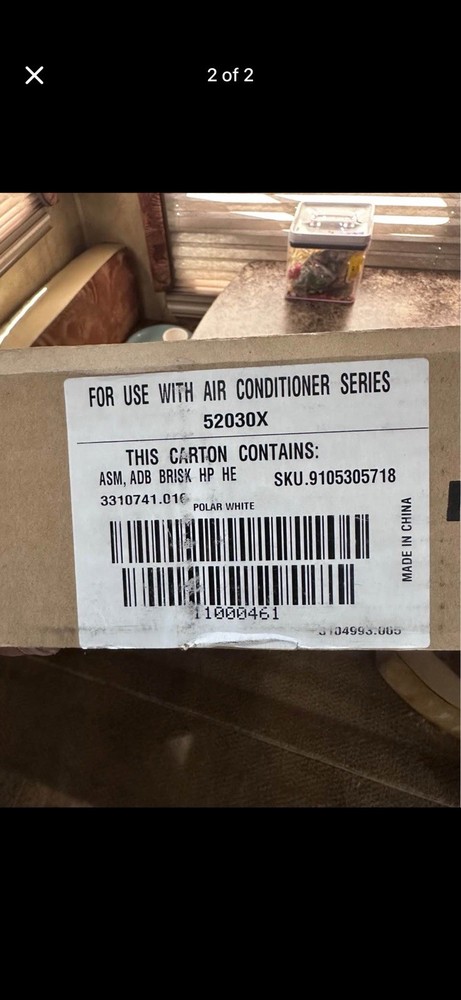 Dometic RV 3310741.016 White Roof Air Conditioner AC Ceiling Control NEW READ!