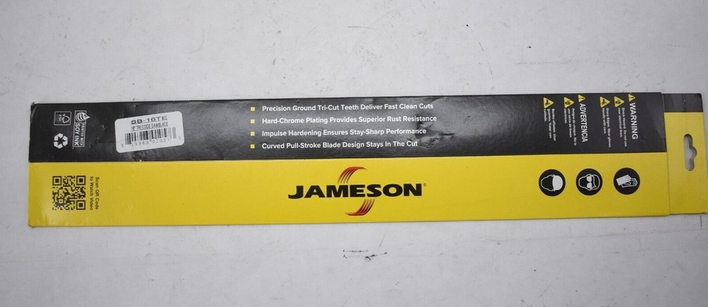 Jameson Tri-Cut 16" Barracuda Replacement Saw Blade Curved Pull Stroke Chrome
