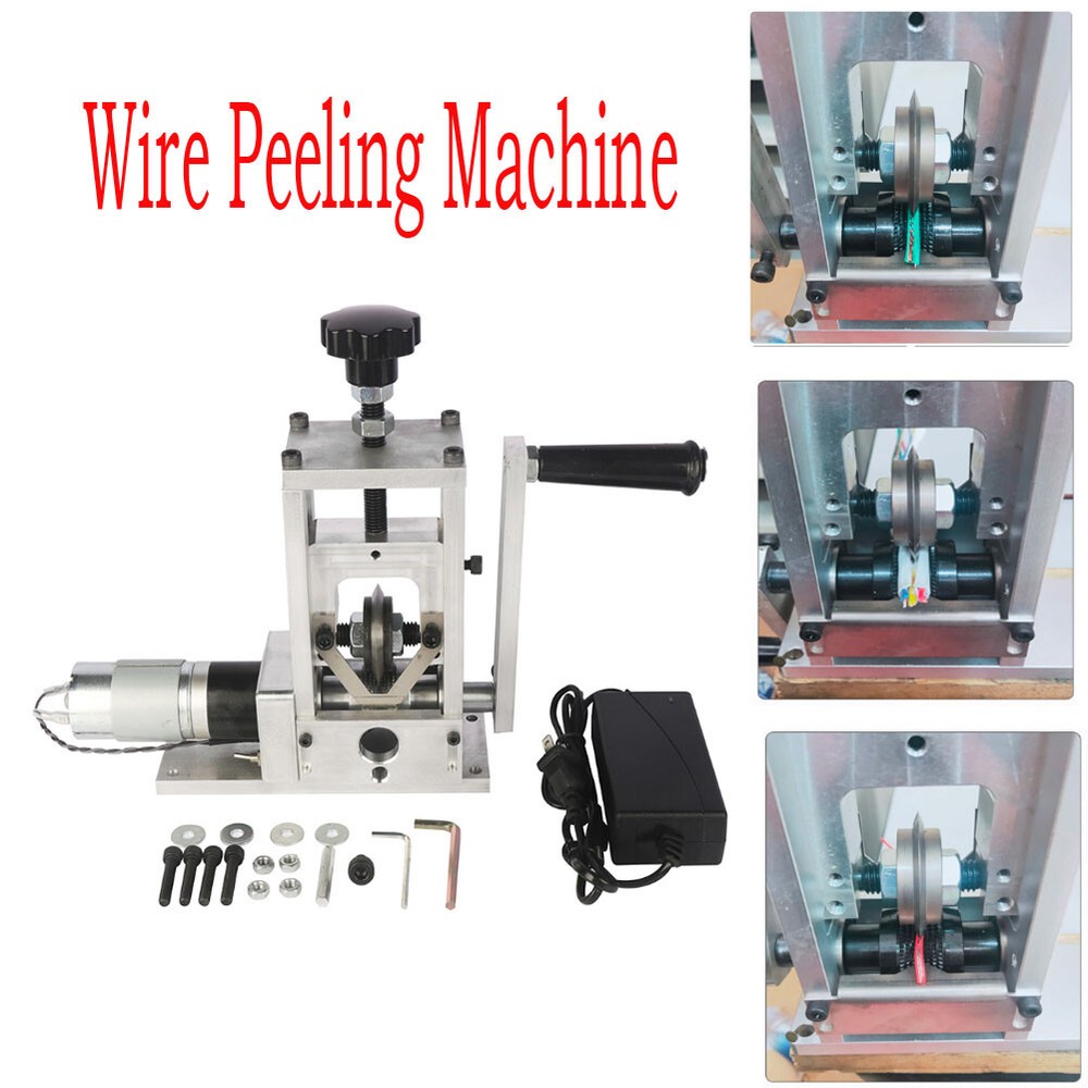 Wire Stripper Machine Manual Hand Crank Drill Copper Wire Stripping Machine