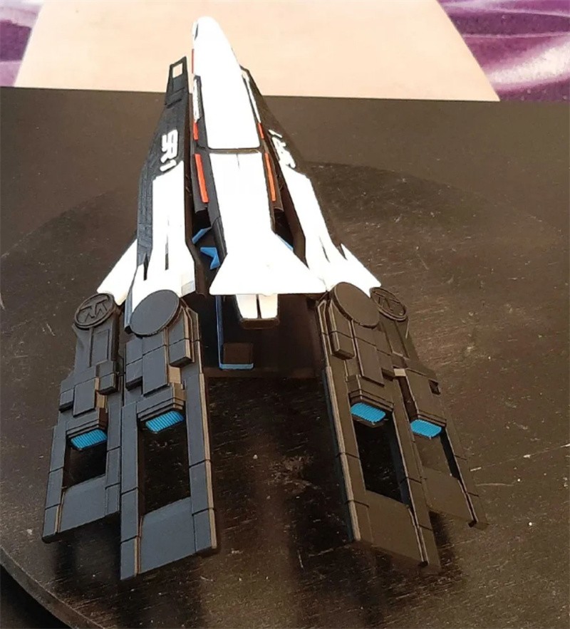 MASS EFFECT SSV Normandy SR1 Spaceship 3D Print Painted Assembly Model