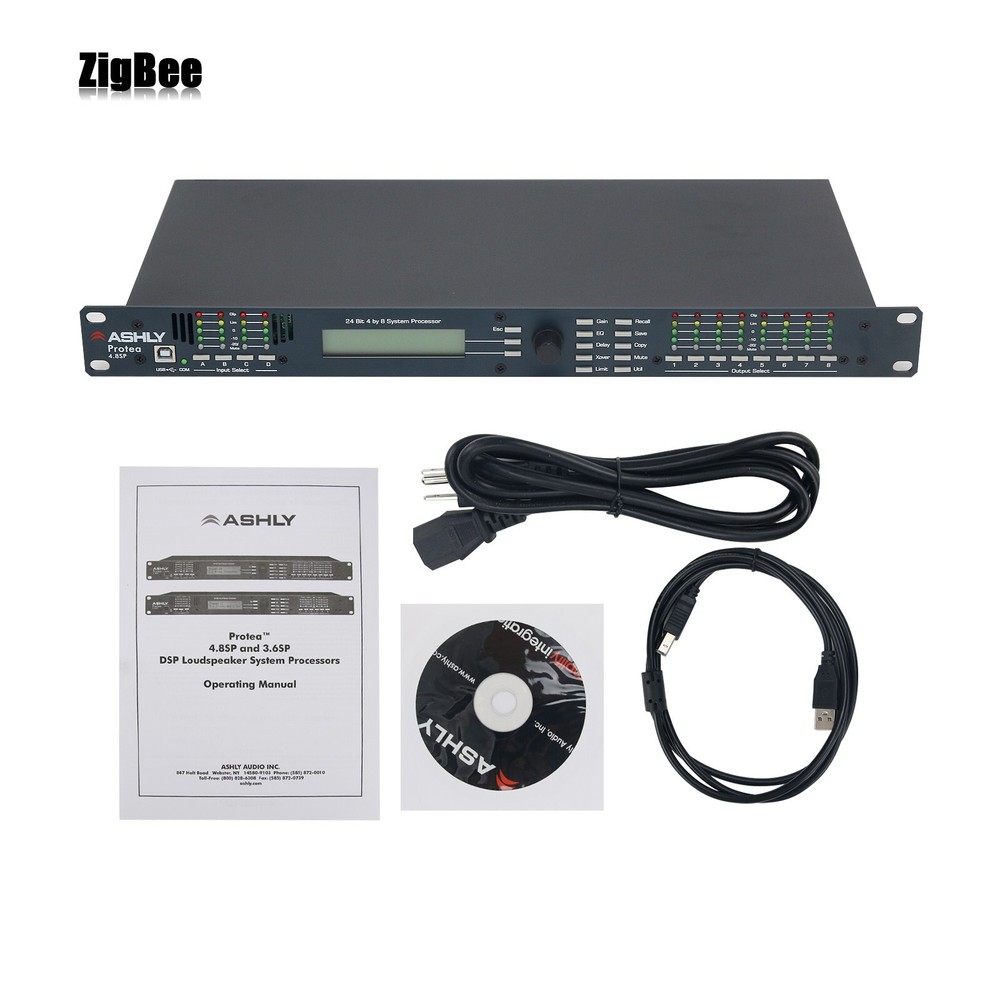 4.8SP 110V Digital DSP Audio Processor 4 Input 8Output Professional Sound System