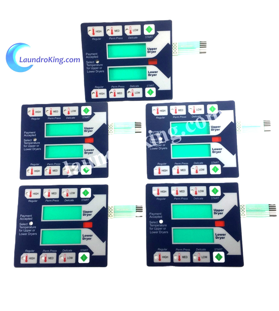9801-059-006 (5 PCS) DEXTER BLUE MEMBRANE SWITCH (KEYPAD, TOUCHPAD) 9801-059-004
