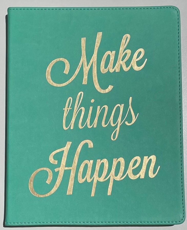 Eccolo Oversized Soft Leatherette Embossed Notebook Journal 10" x 8"