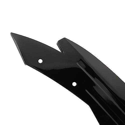 2PCS Universal Car Spoiler,Rear Bumper Lip Body Canard Diffuser Smooth Black