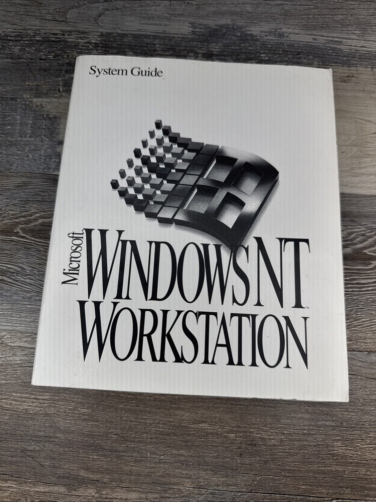 Microsoft Windows NT Workstation System Guide Version 3.5 Manual 1994 Vintage-VG