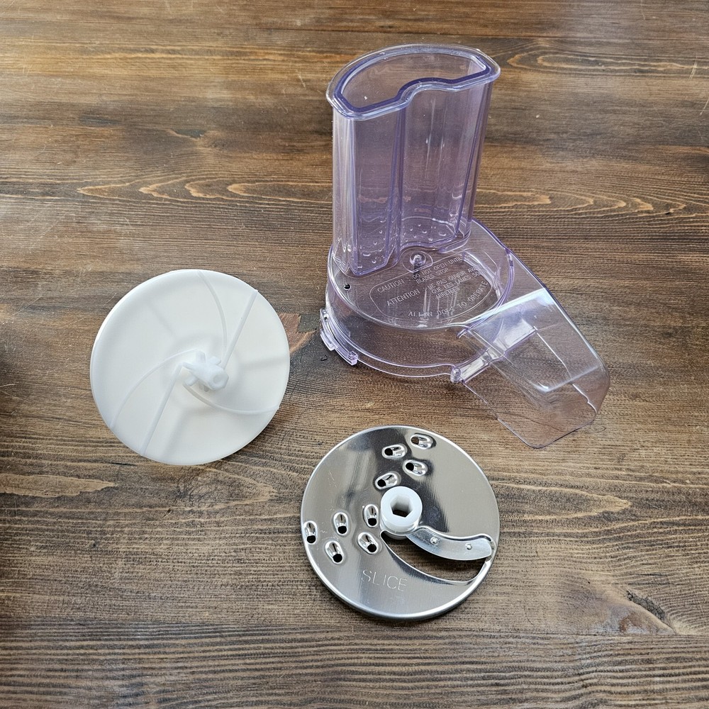 MAGIC CHEF MINI FOOD PROCESSOR  Replacement Slicing Disc Chute Pusher Disc Hold