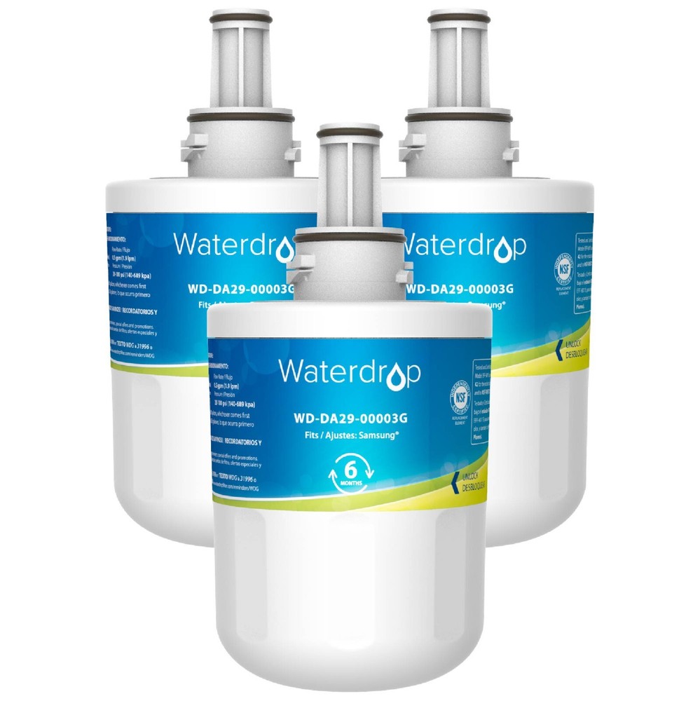 Waterdrop replacement for Samsung DA29-00003G,HAFCU1 Refrigerator Water Filter