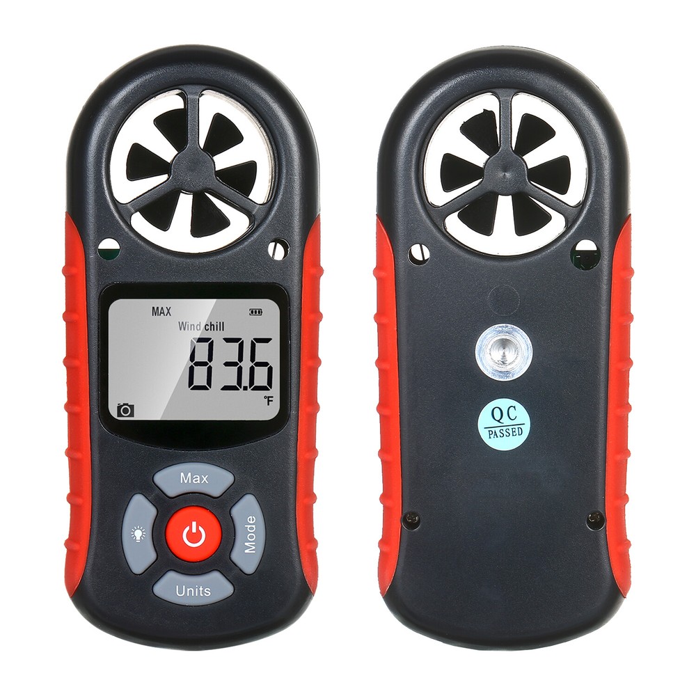 8-in-1 Handheld Digital Anemometer Wind Speed Meter Measuring Tool