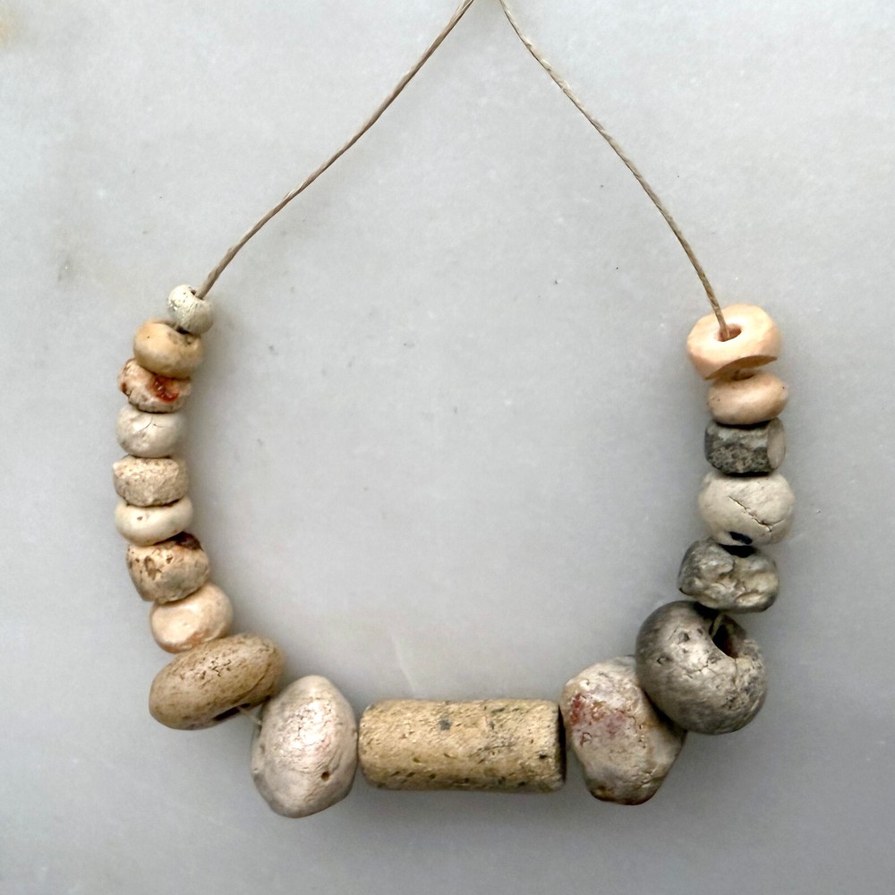 Ancient Djenne Quartz Stone Beads 18 beads