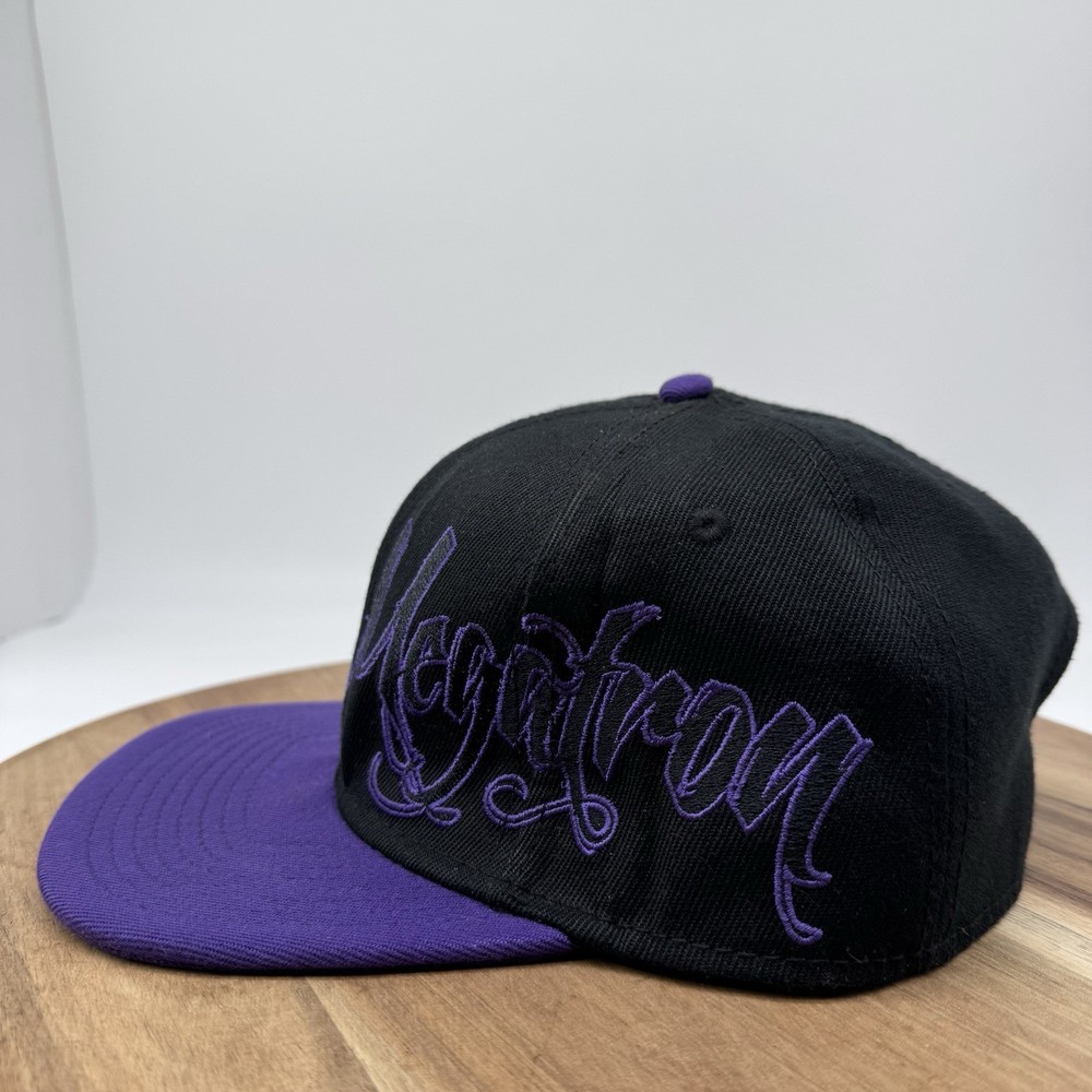 Transformers Megatron 2012 Black/Purple Snap Back Cap Hat Wool Blend OSFA EUC