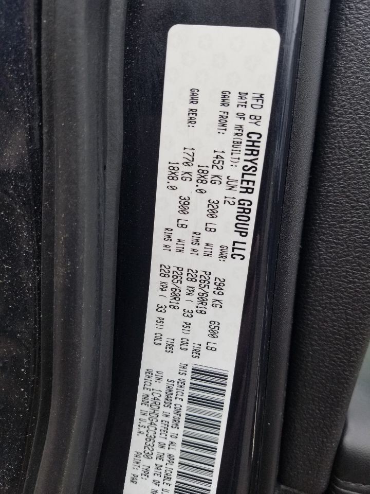 Driver Left Quarter Glass Fits 11-25 DURANGO 5073740