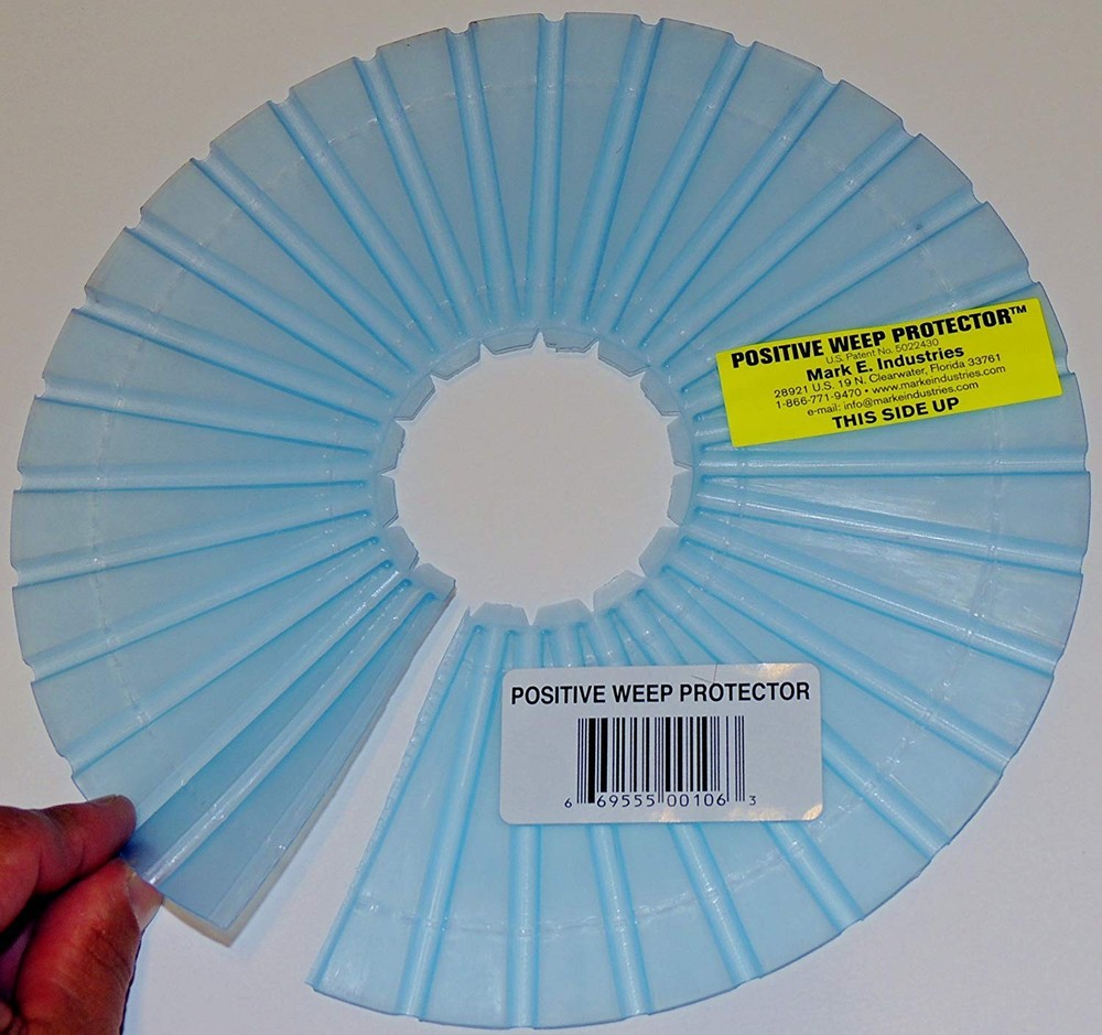 Positive Weep Hole Protector Drain Cover Replacement Window Hardware