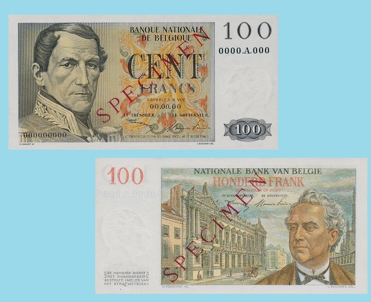 Belgium 100 Francs  1919  *  Copy