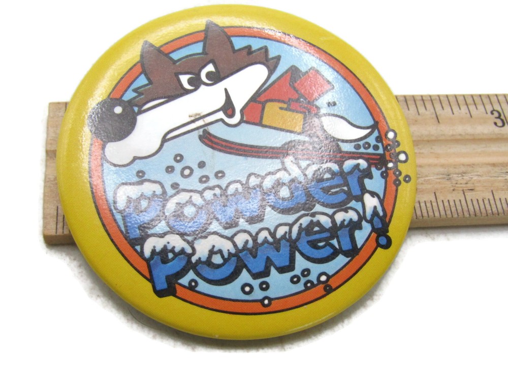 Powder Power Skiing Button