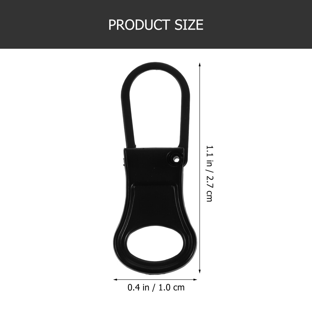5 Pcs Bag Zipper Pull Replacement Slider Removable Tab Accessories Fixer Wallet