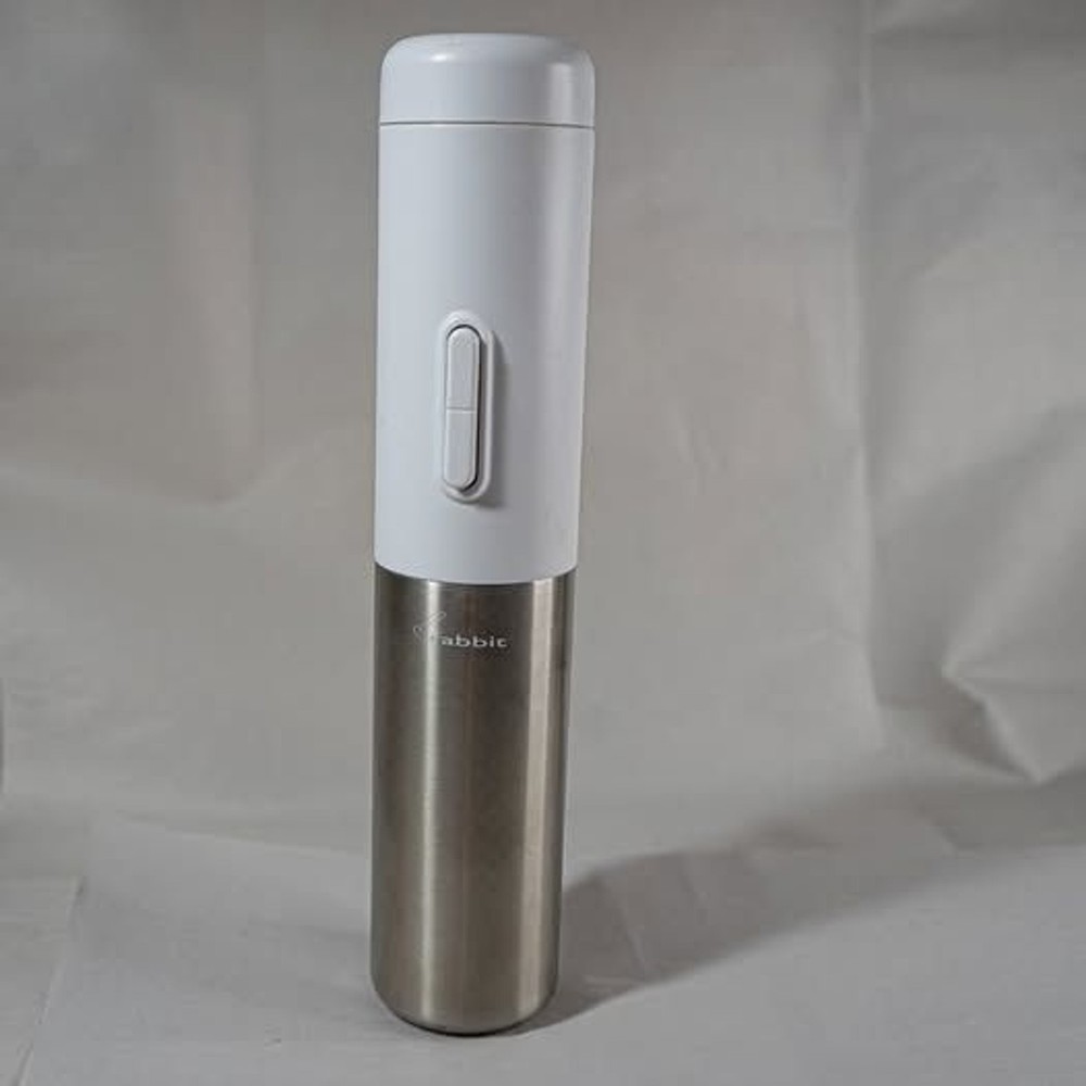 Electric Wine Opener (White) Foil Cutter Base Rabbit Compact Automatic
