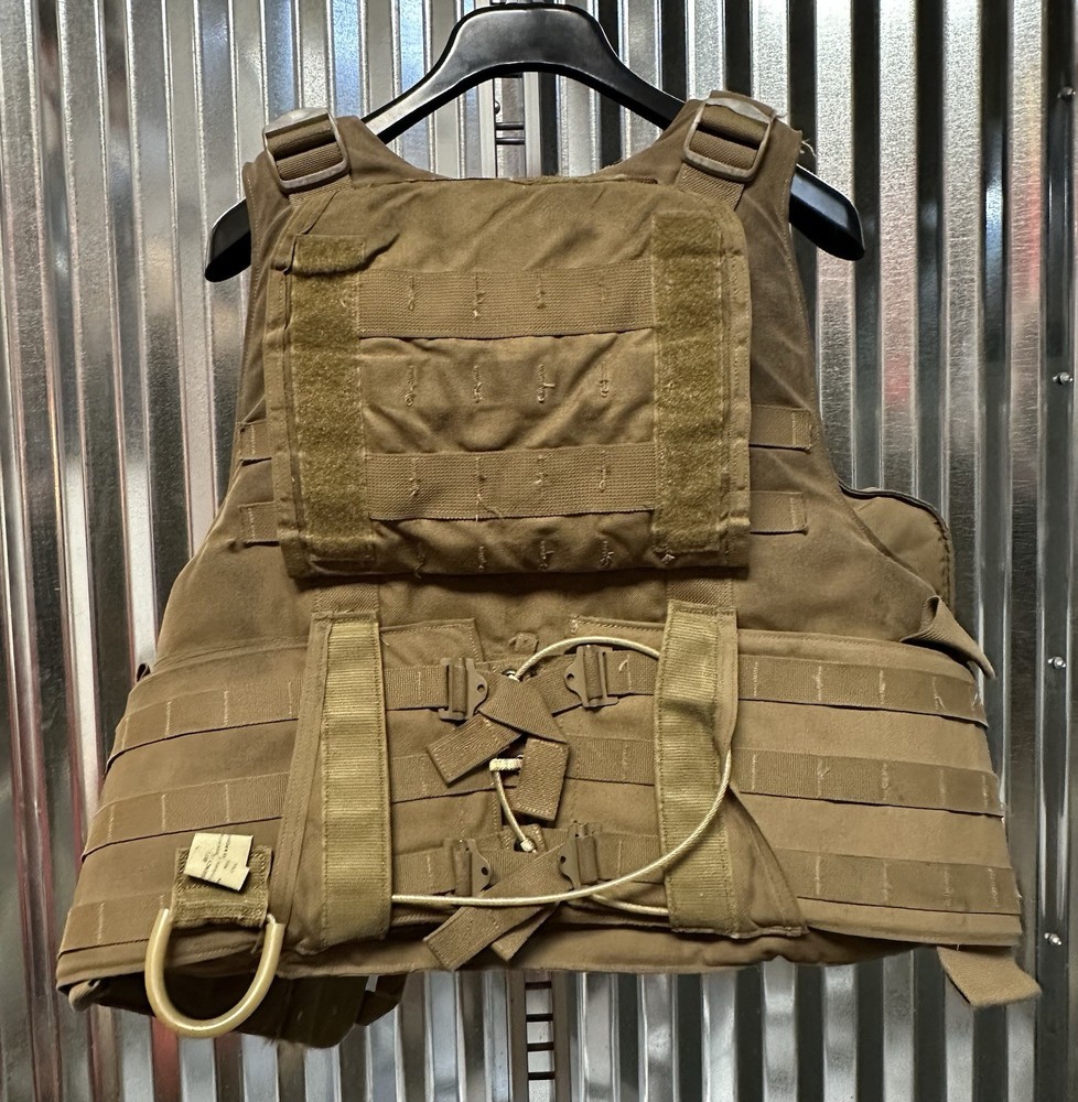 USMC MTV Modular Tactical Vest w/ Soft Inserts Medium Coyote
