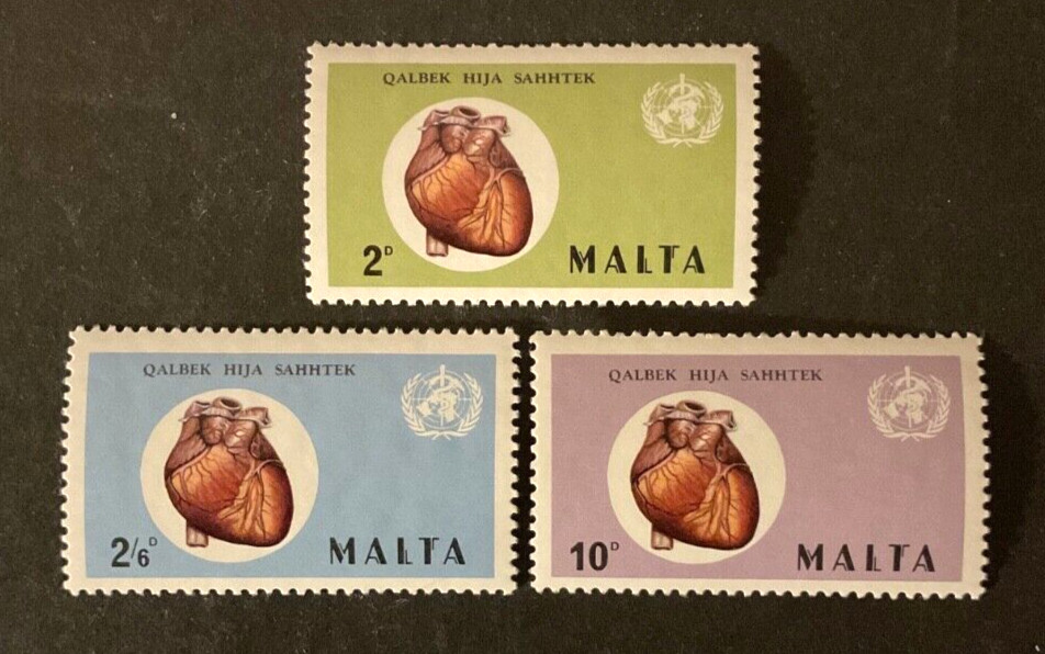 Malta Scott #436-8 never hinged