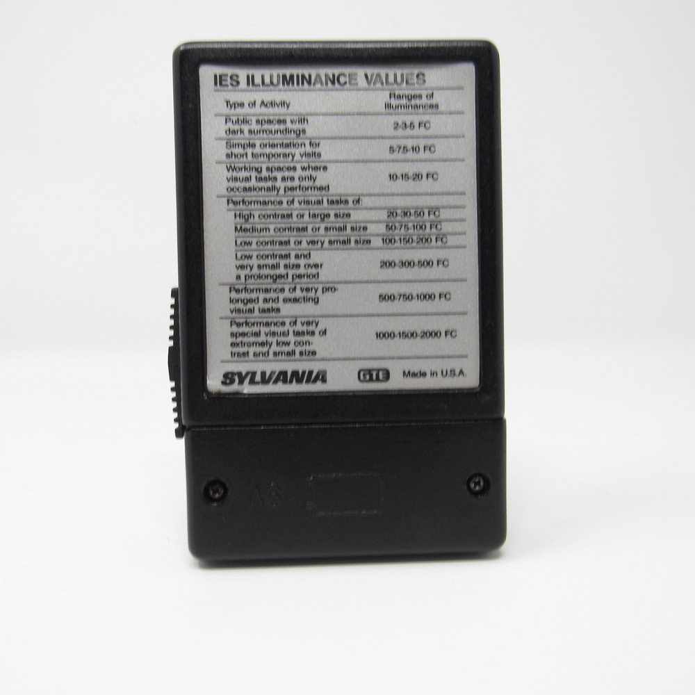 Vintage Sylvania Light Meter Model DS-2000 Tested Working