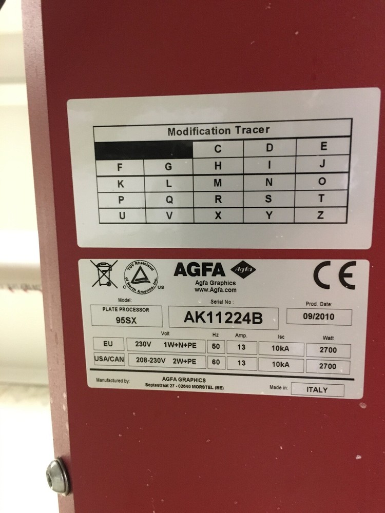 Agfa Elantrix 95 SX Processor