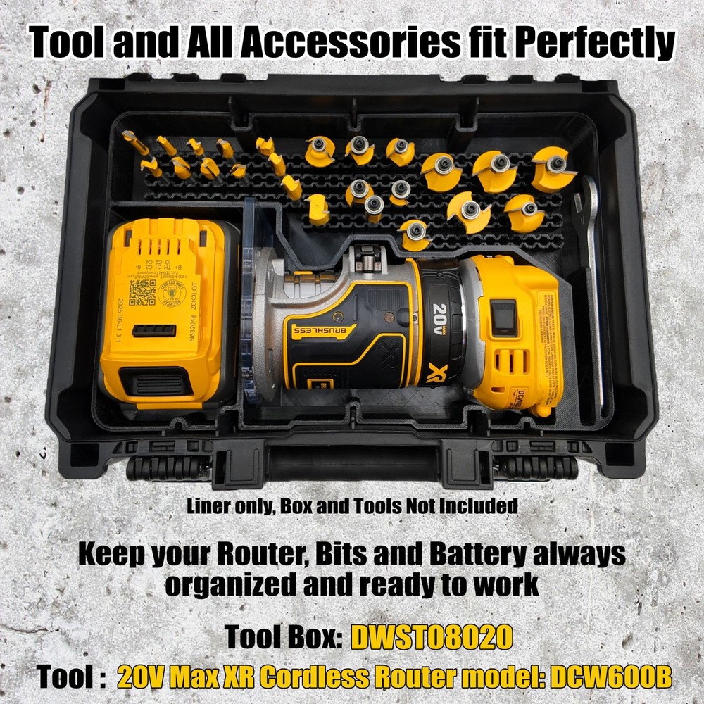Dewalt Router Insert for Deep Compact Organizer