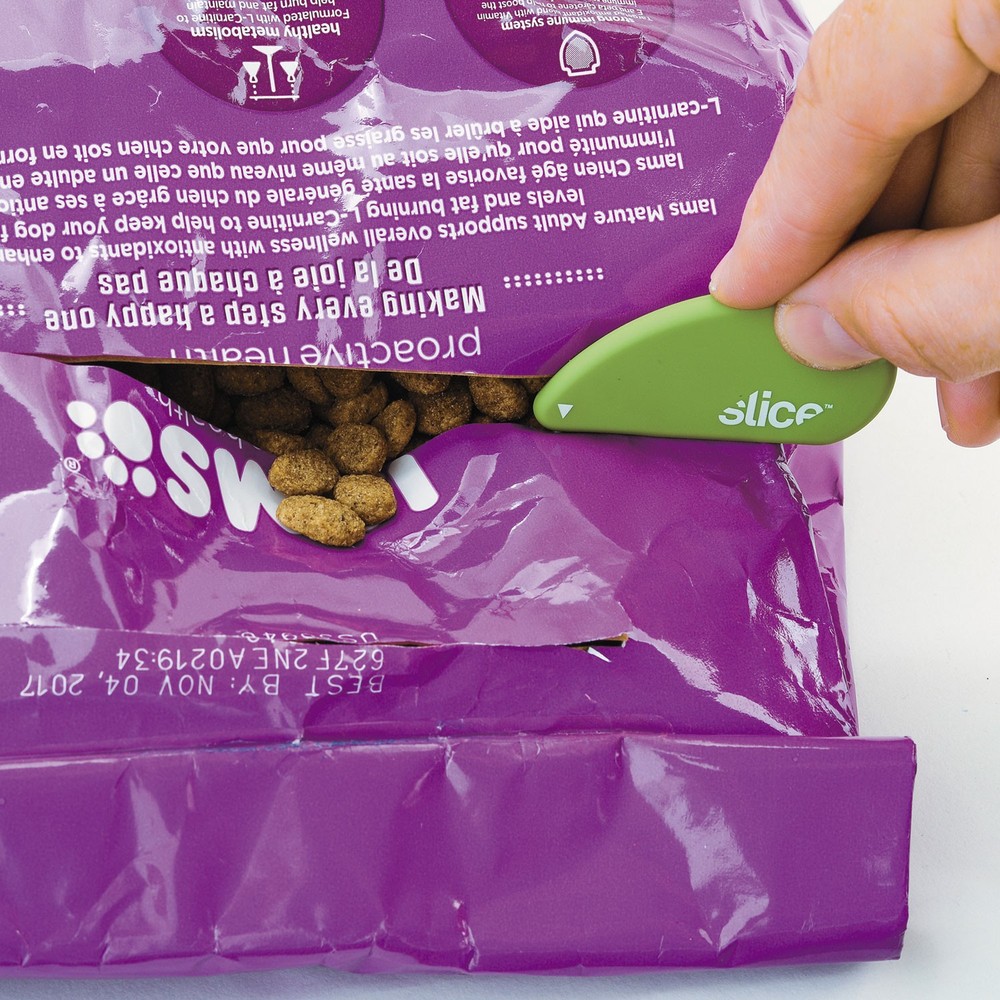 slice® Safety Cutters, Fixed, Non Replaceable Micro Safety Blade, Ceramic, Green