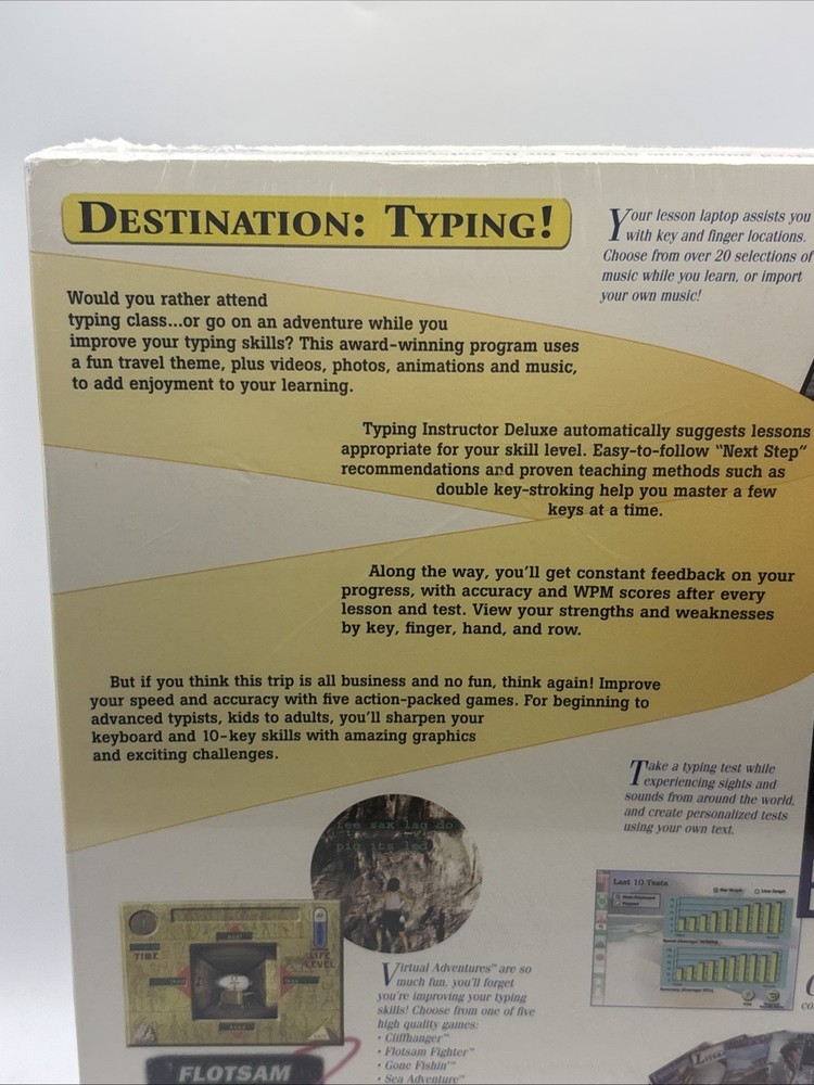 Vintage Typing Instructor Deluxe PC CD-ROM | Learn Touch Typing | Windows |
