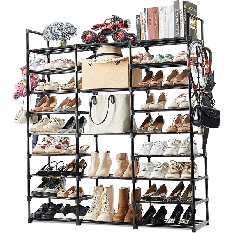 Adjustable Multi-Tier Shoe Rack Organizer Durable Waterproof Storage Solution US