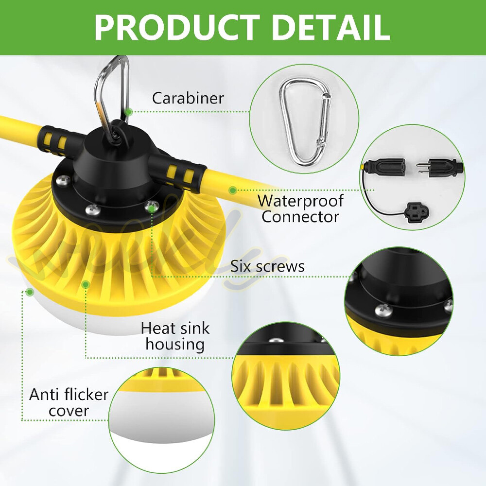 Super Bright Construction String Light Industrial Grade Work Light US Shipping