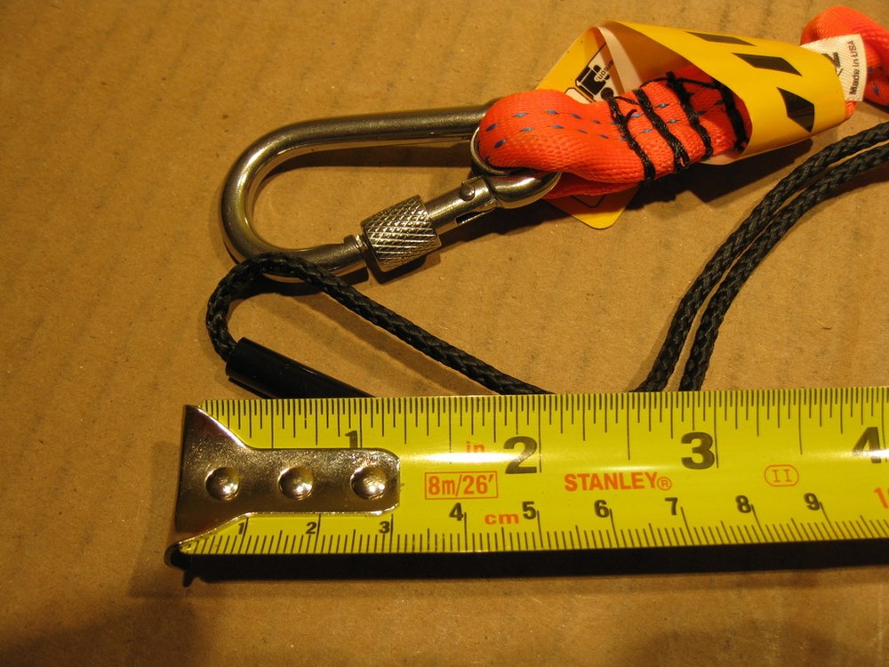 Python Safety Hook2Loop Lanyard Bungee Tether 15 LBS Carabiner EXT-H2LBUNGEE USA