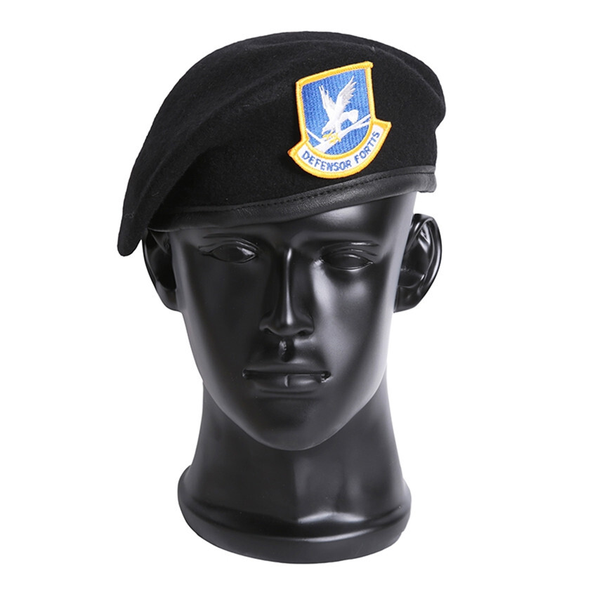 U.S. AIR FORCE SECURITY FORCES BLACK WOOL BERET