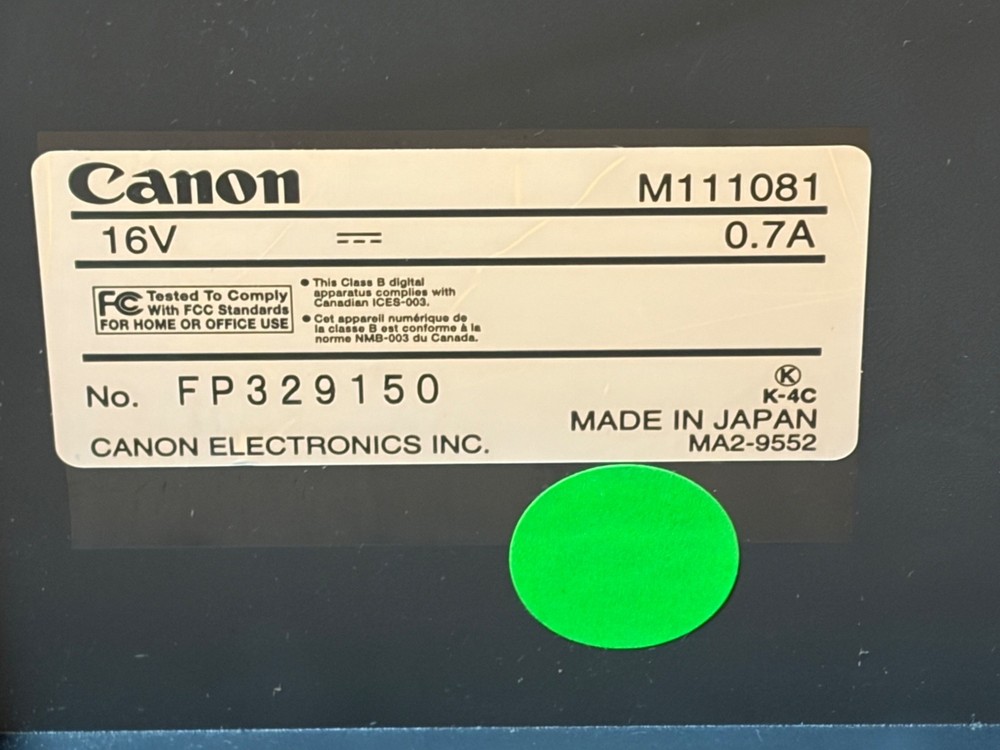 Canon ImageFORMULA DR‑C125 Document Scanner Duplex USB