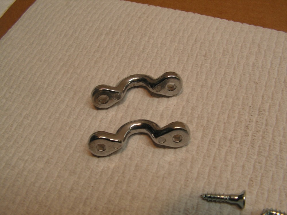 2 Vintage Die Cast Tie Loops Pull Stable Hanger Hook Storage Curtains Anchor+