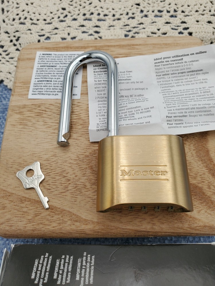 Master Lock 175LH Combination Padlock - Brass