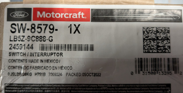 Genuine Ford Switch Assembly Control LB5Z-9C888-Q