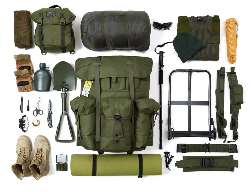 Military ALICE Pack Large Rucksack Backpack Army Tactical Bug Out Gear Frame