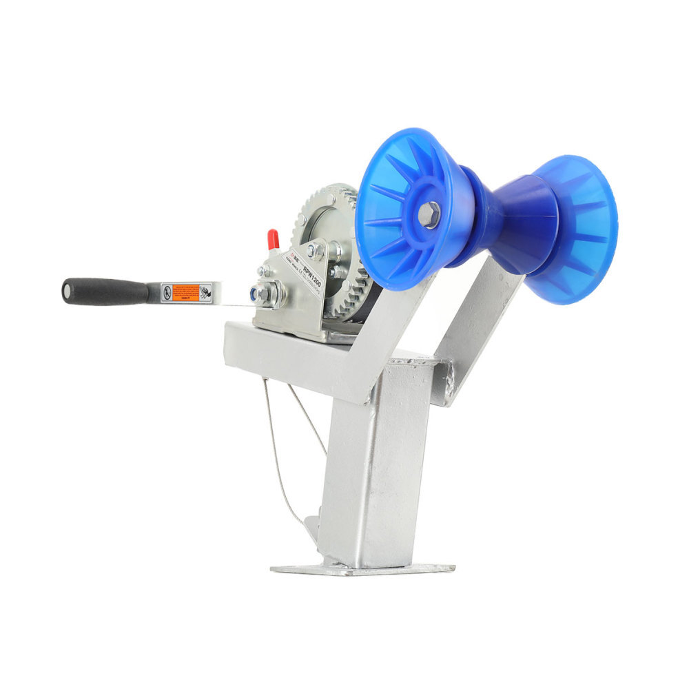 Boat Trailer Winch Stand with Roller Multiple Height Adjustments 3"x4"Frames