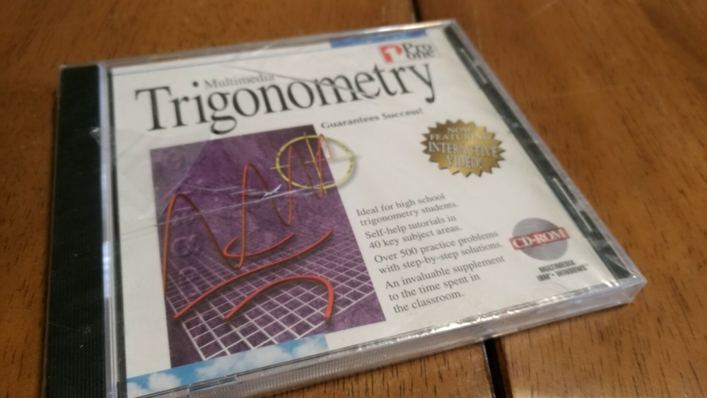 Pro One Multimedia Trigonometry cd rom still sealed 1995