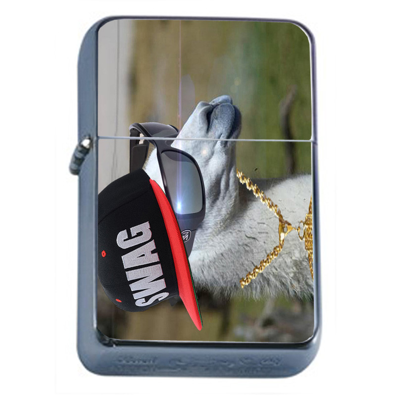 Llamas D3 Flip Top Oil Lighter Wind Resistant