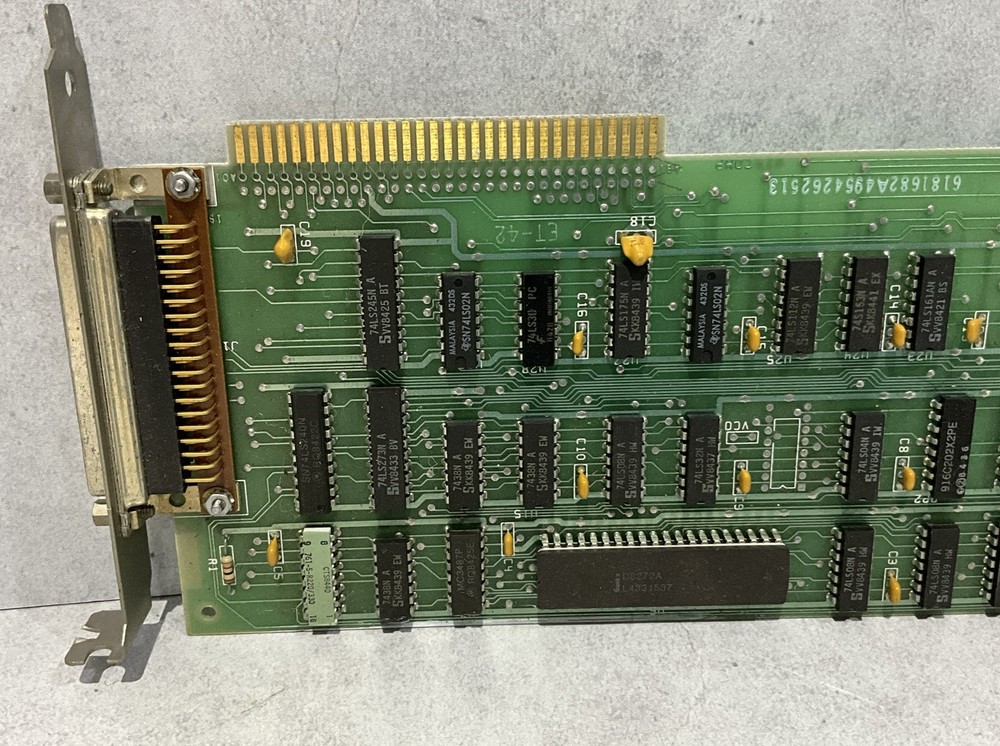 Vintage 1980s ISA Parallel Printer Card 8-Bit DB25 Interface Adapter