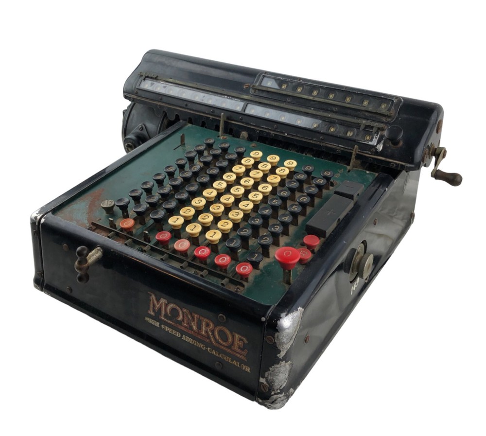 Vintage Monroe High Speed Adding Machine Calculator Model KA