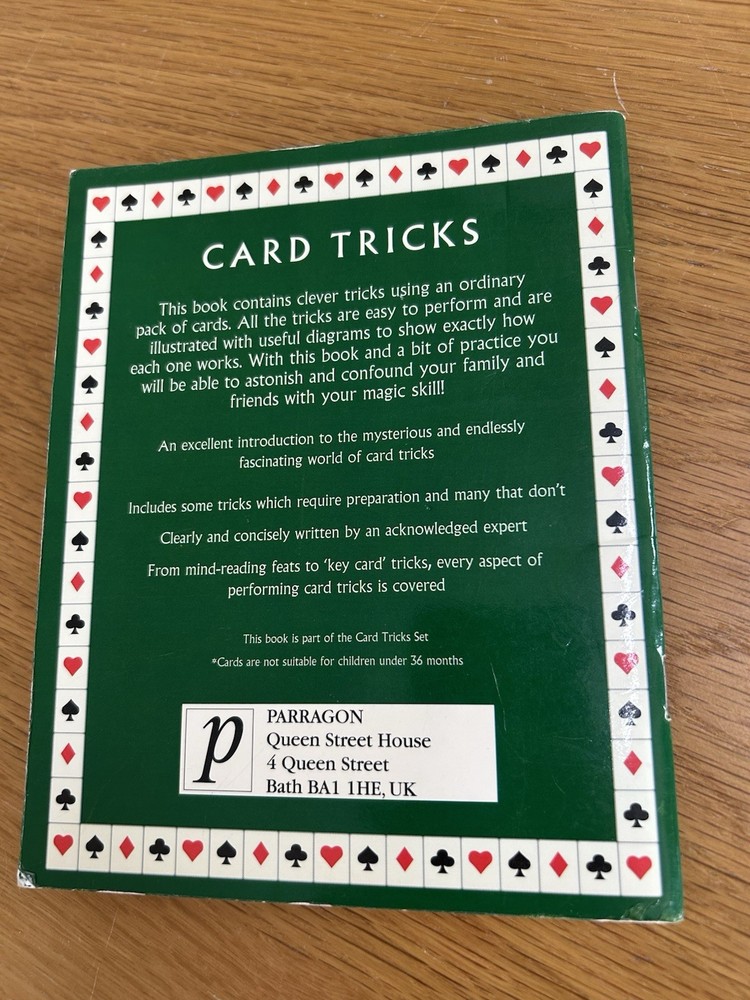 Card Tricks Book ~ Clever Magic Tricks Explained Step-by-Step ~ Parragon