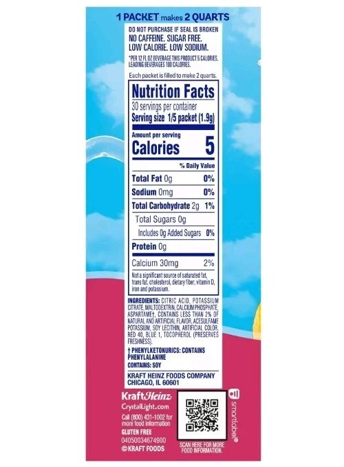 6 Boxes Crystal Light Raspberry Lemonade Drink Mix 36 Pitcher Packets
