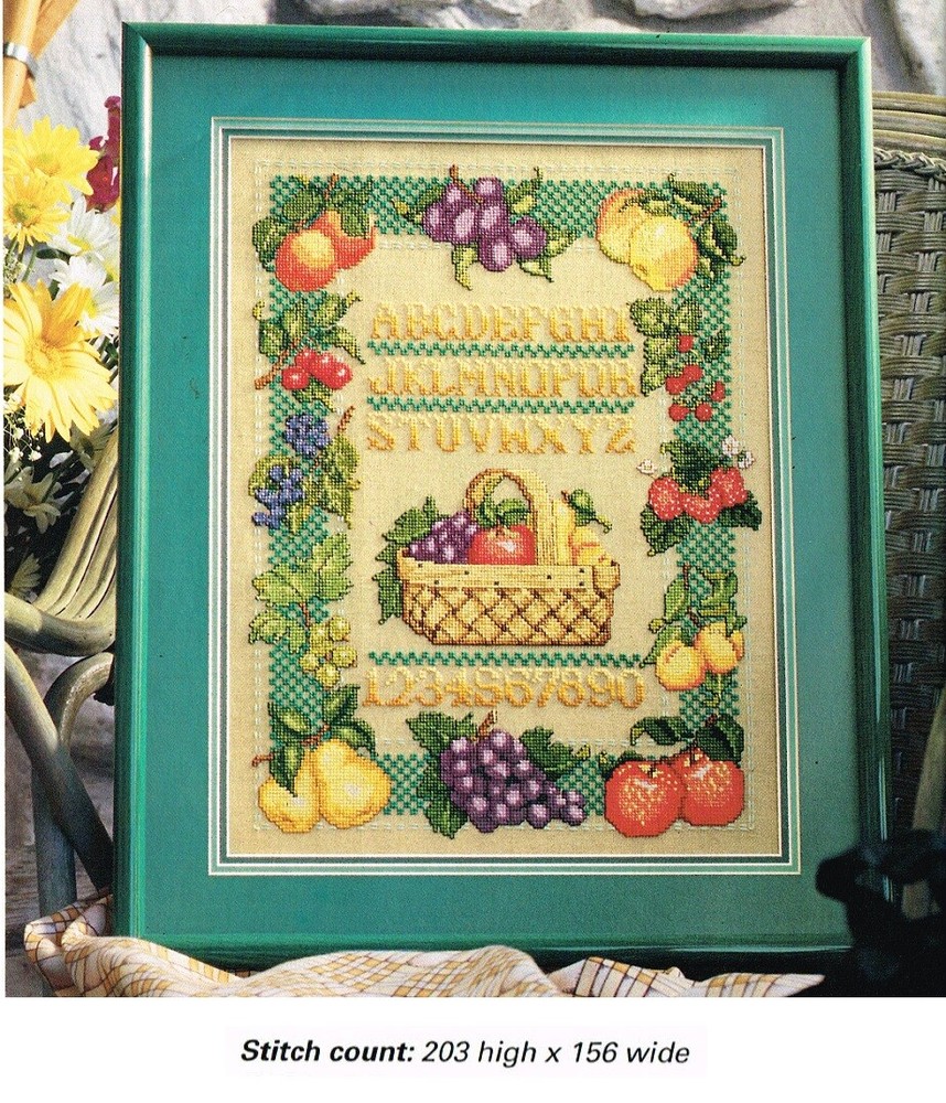 SUMMER'S  BOUNTY   CROSS STITCH  PATTERN ONLY   GU - SUV