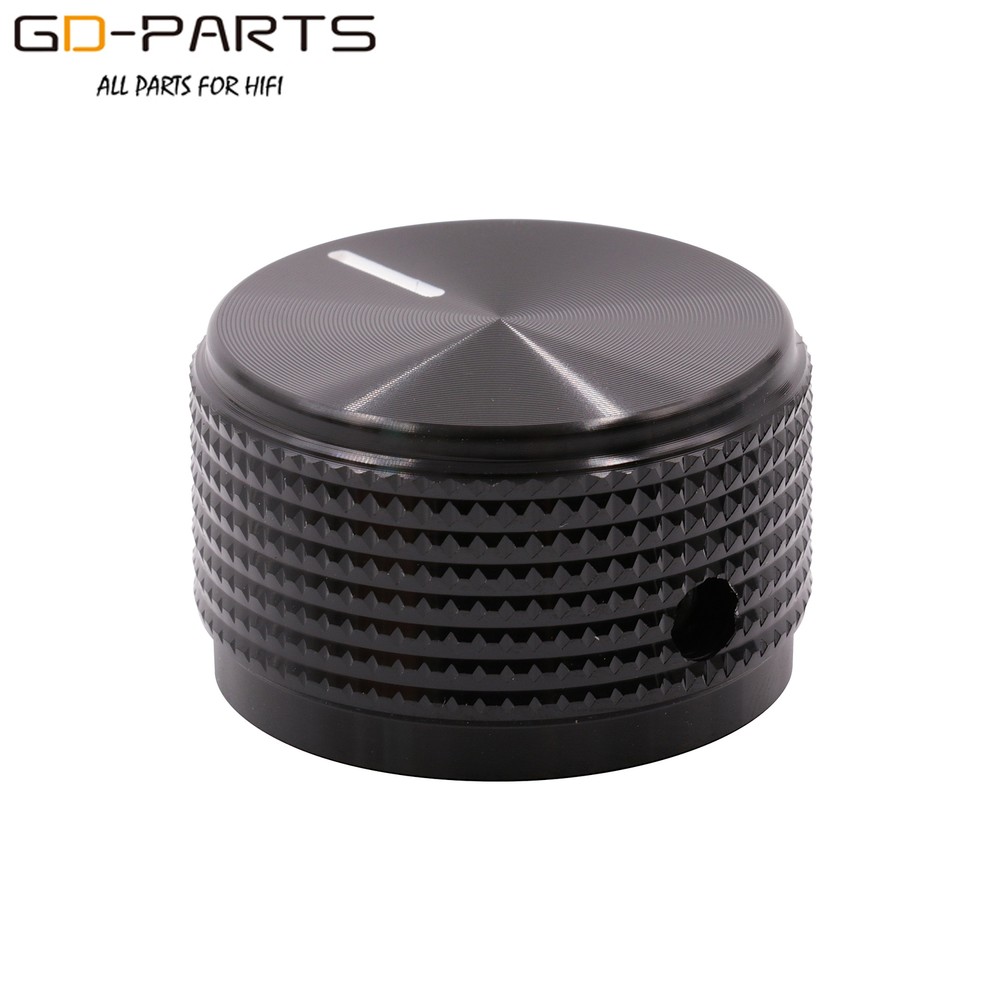 30mm Solid Aluminum Set Pointer Rotary Switch Knob For Hifi Audio Guitar AMP 2PC