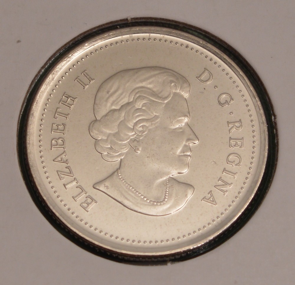 2011 - Falcon - COLORED - 25cent - Uncirculated from original mint roll