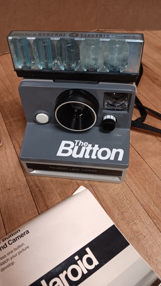 Vintage SX-70 Polaroid The Button Land Camera