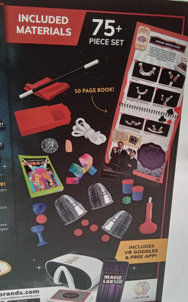 Penn & Teller VR Magic Lab Virtual Reality Kids Magic Book and Interactive