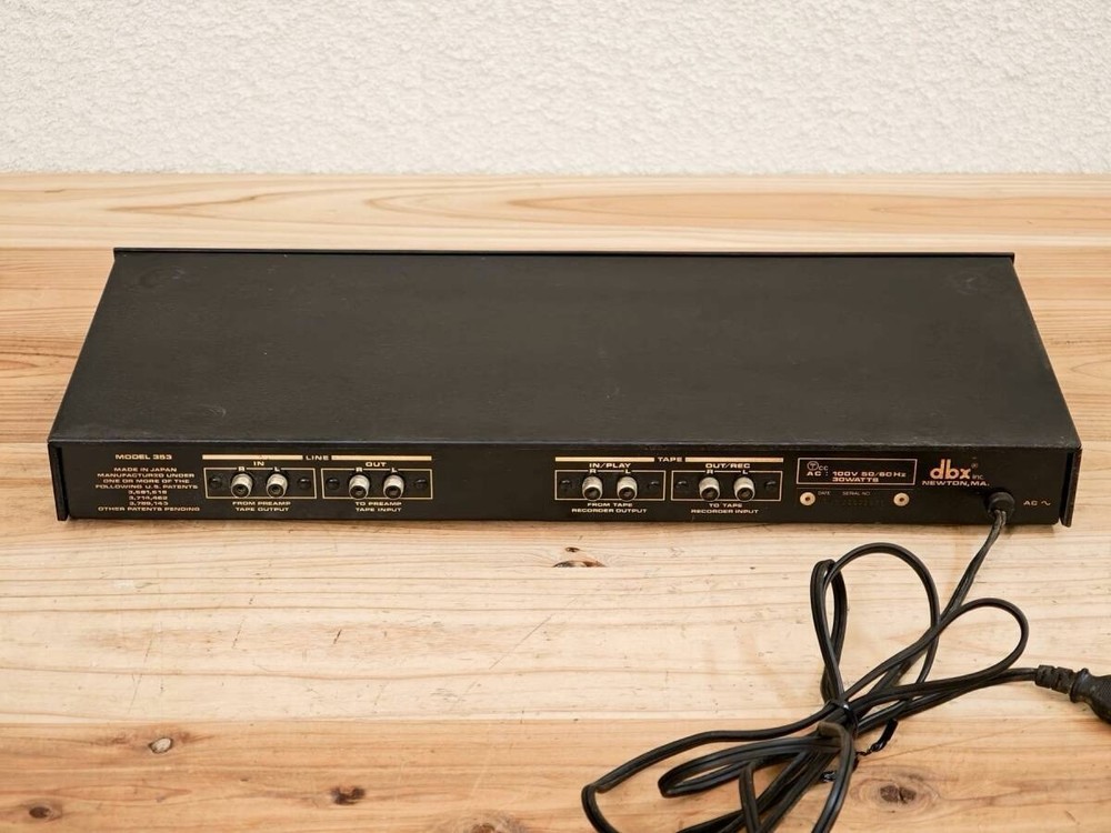 dbx Model 353 Dynamic Range Expander Audio Rack Processor AS-IS