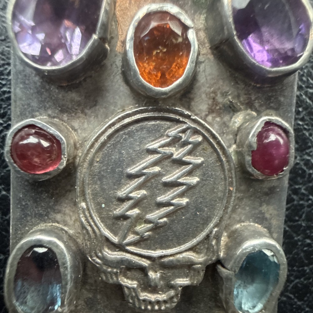 Grateful Dead Silver Pendant